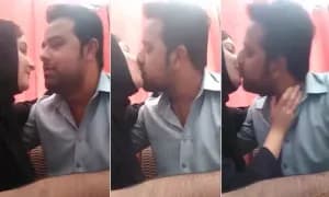 سكس شاب عربي يلحس بزاز حبيبته المحجبه في المحل (العمل)